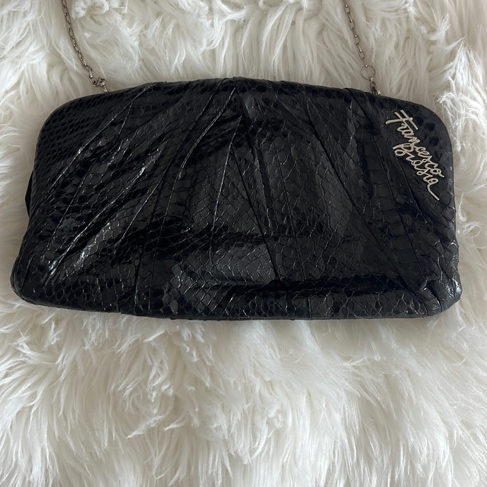 🔹 Francesco Biasia Mock Croc Textured